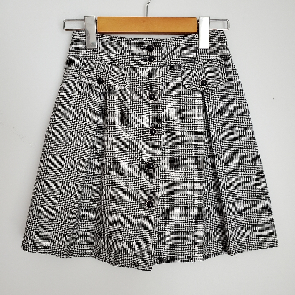 Kids Vintage Plaid Skirt Size 12